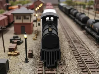 Tren con vagónes