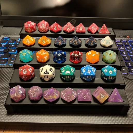 Modular Dice Display Shelves