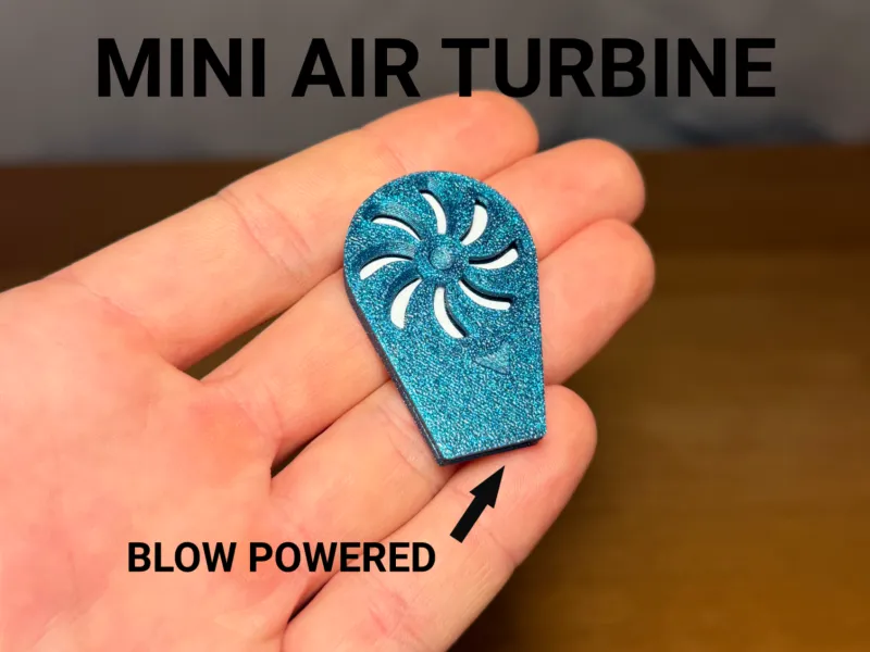 Mini Air Turbine – Blow Powered Spinner