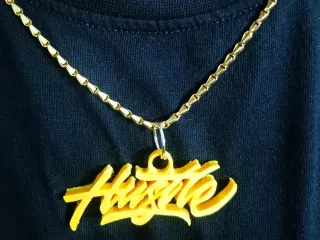 Hustle pendant, keychain, earring
