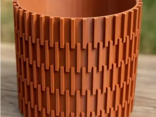 Terracotta Ribbed Planter
