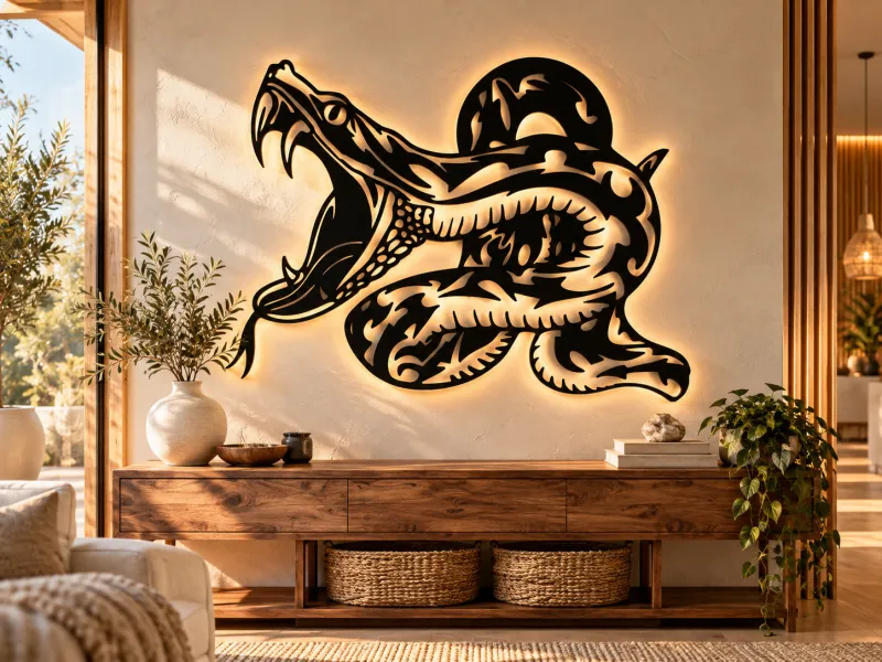 Decoração de Parede Serpente