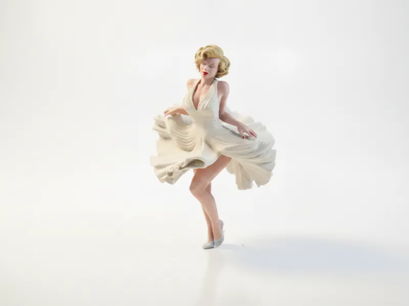 Marilyn Monroe Dancing Figurine Movies TV 3D Printable