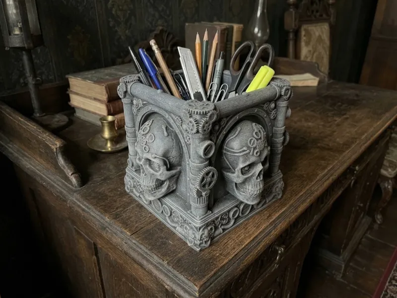 Ofis Masası veya Makyaj için Steampunk Düzenleyici