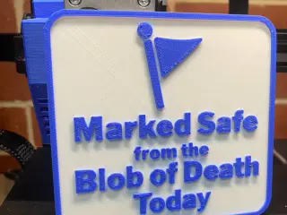 Marked Safe coaster