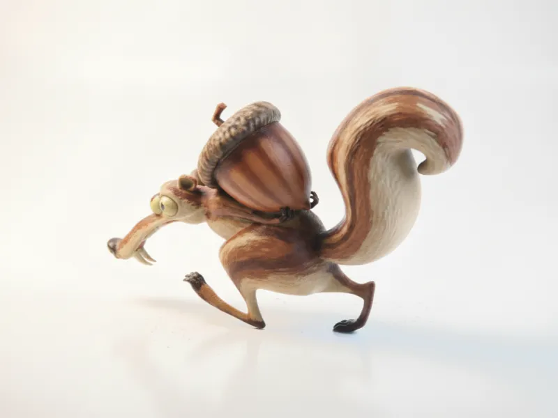 Ice Age Squirrel Figurine Cartoon 3D Printable