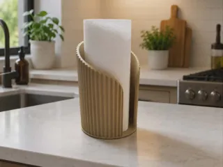 Japandi Kitchen Roll Holder - Round