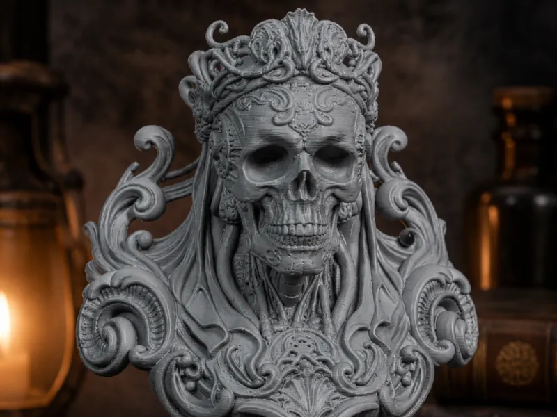 Skeletal Bust Baroque