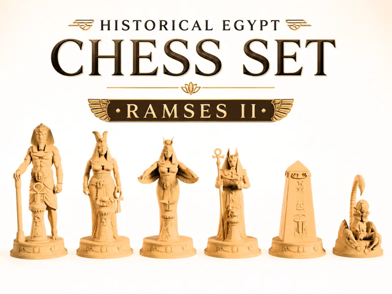 Set Scacchi Storici Egitto - Ramses II
