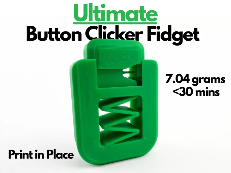 Fidget Cliqueur de Bouton Ultime (Impression en Place)