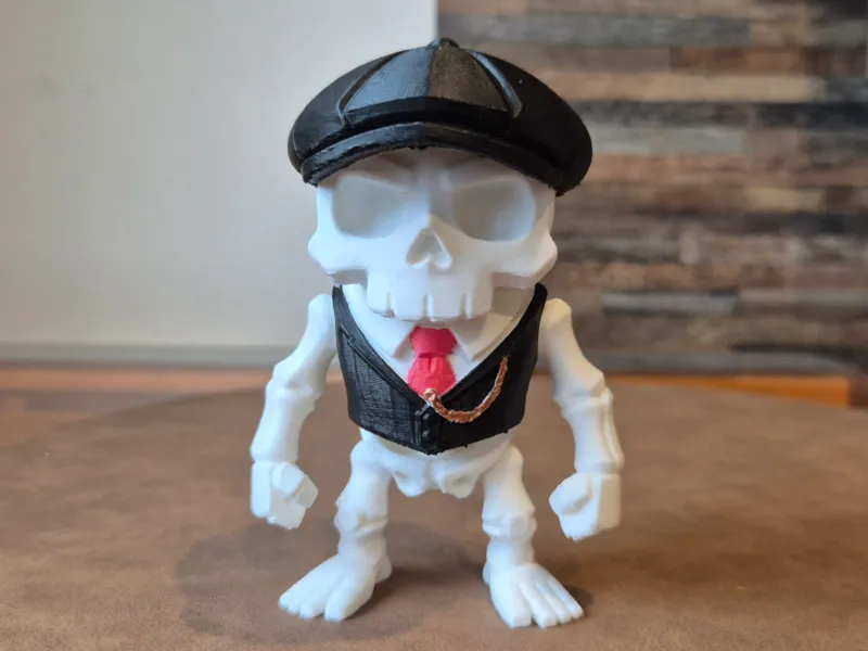 Squelette style peaky blinders deco