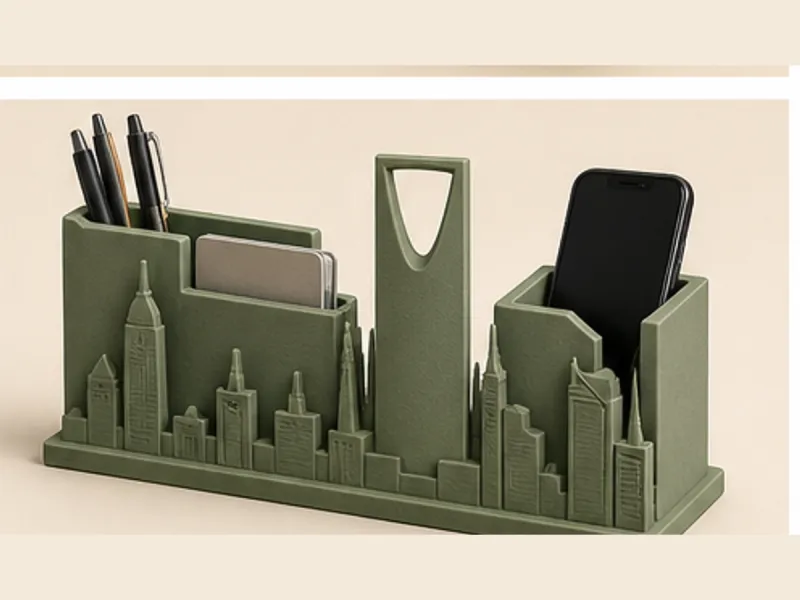 Riyadh Skyline Desk Organizer