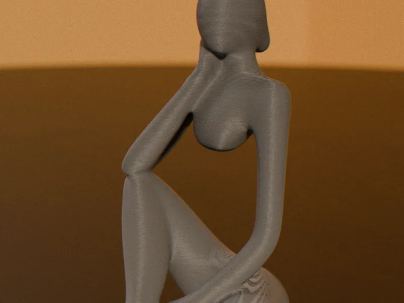 The Thinker’s Muse | Minimalist Sitting Lady