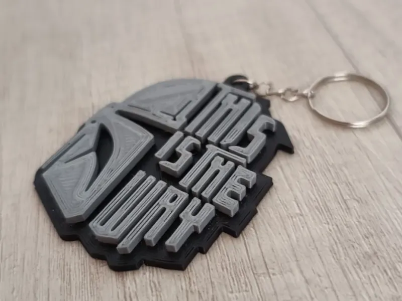 Mando mask keychain