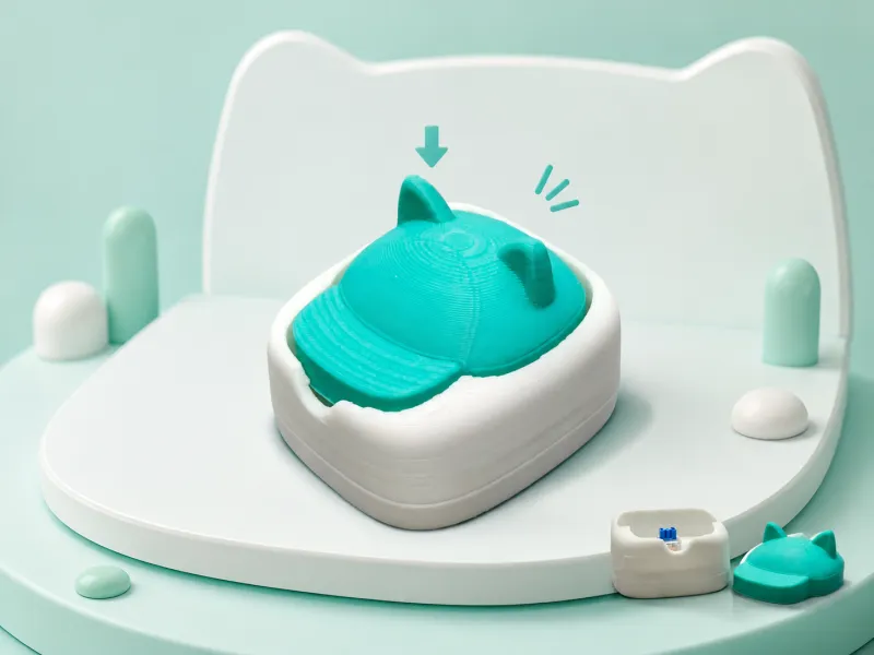 Clicker de Boné com Orelhas de Gato