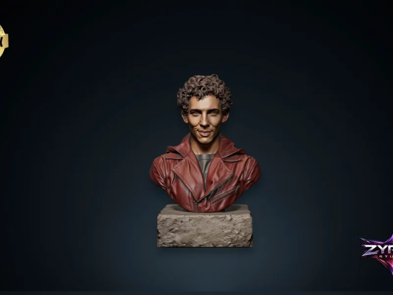 Rio STL La Casa de Papel Bust Sculpture 3D Printable Model