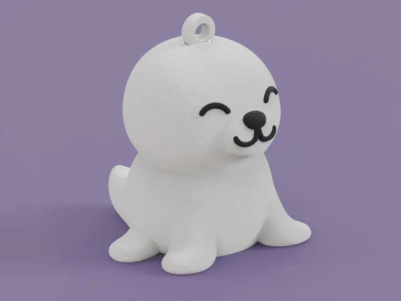 Baby Seal – Cute Keychain (Print in Place)