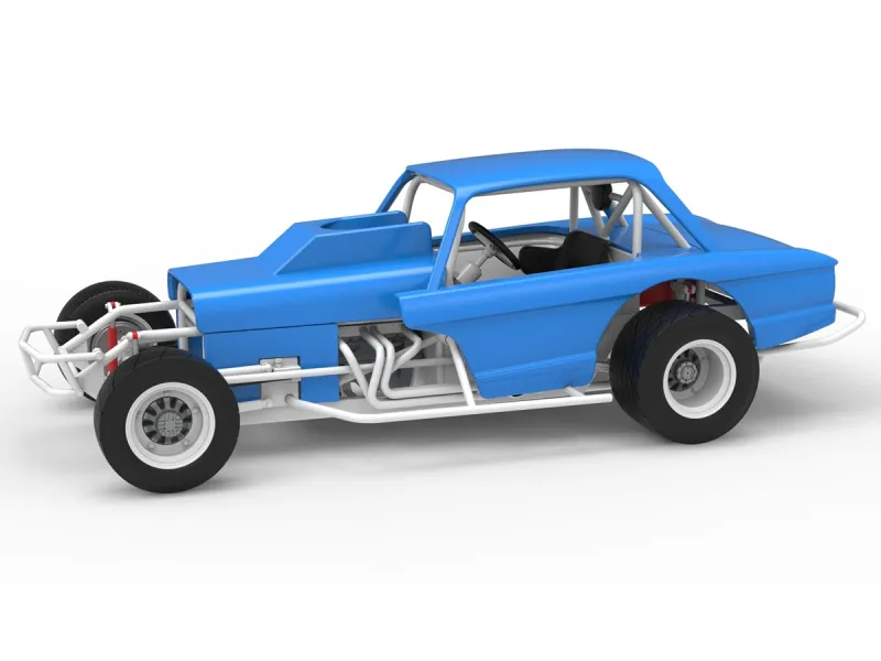 Vintage Dirt Modified stock car Version 10 Scale 1:25