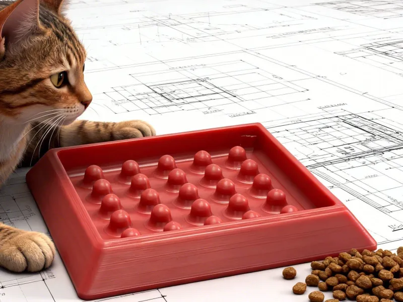 Pet Food Bowl - Slow Feeder Bowl