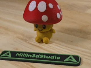 Colored Painted Toadstool Mushroom Chibi Funko Pop