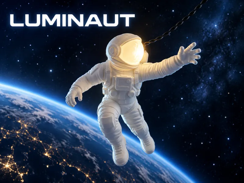 LUMINAUT — Suspended E14 Astronaut Lamp
