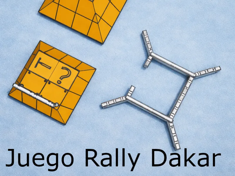 Juego de mesa del rally Dakar de mundo abierto