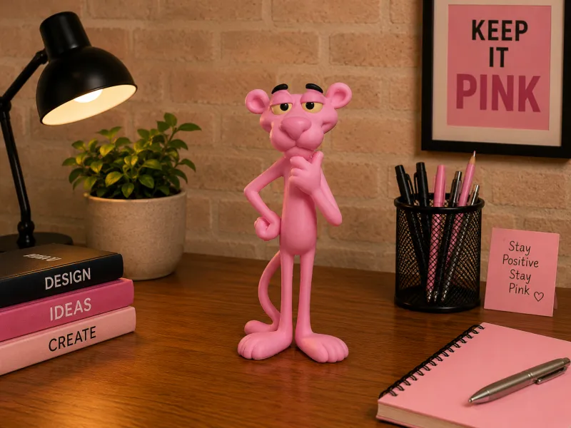 🐾 Pink Panther – Classic Cartoon Character - Fan Art