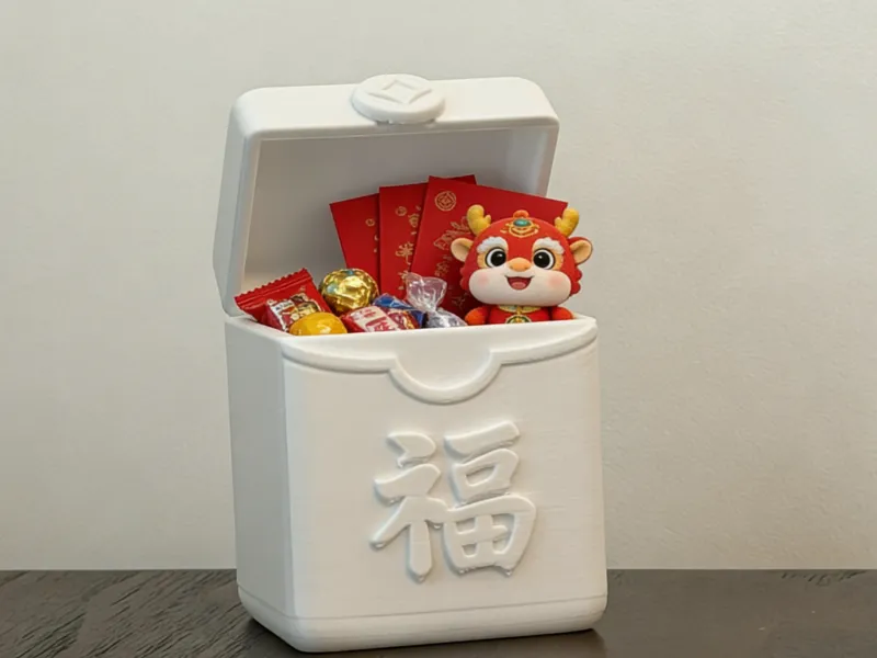 过年大福盒  收纳盒