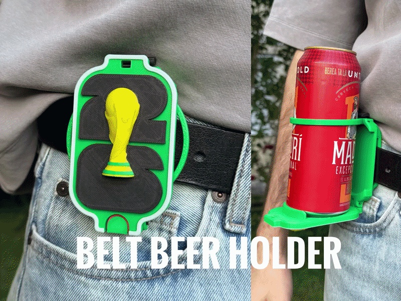 Belt beer holder - World Cup  2026 style