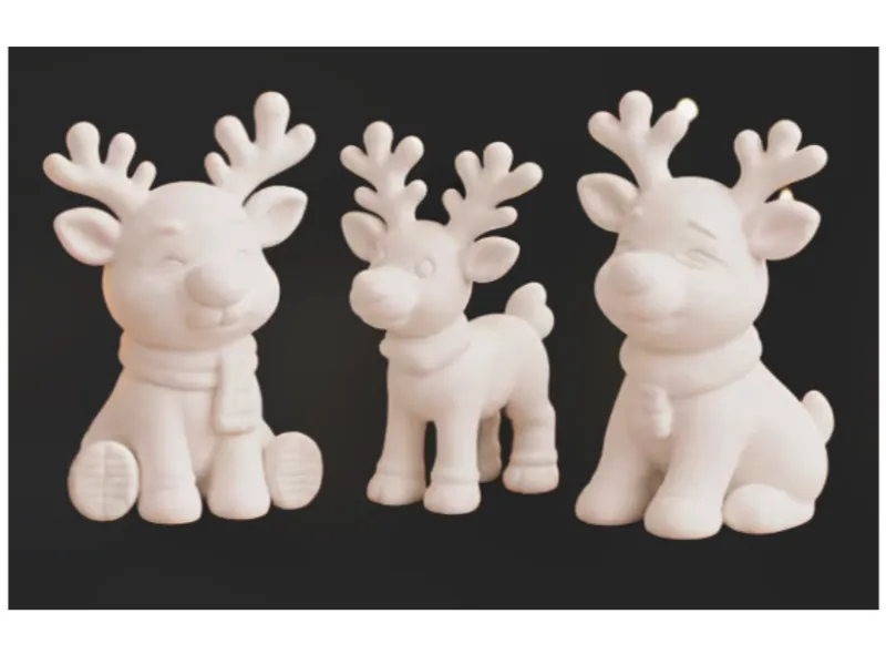 Three_White_Reindeer_Figures