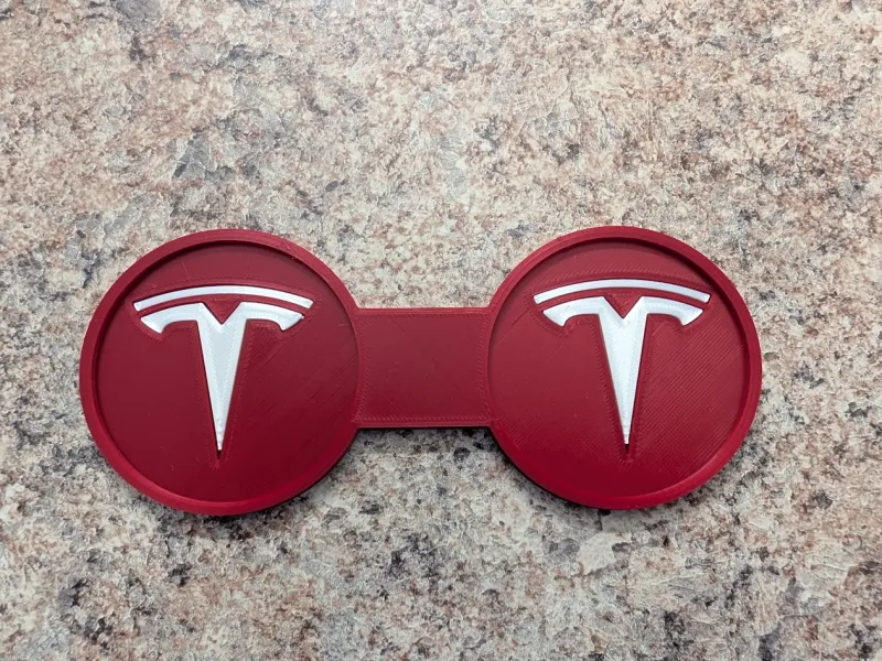 Tesla Dog bone Cup Holder Coaster (2 part print)