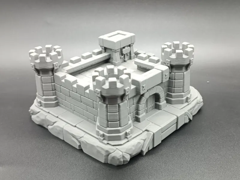 Fantasy Dwergen Kasteel Mini Terrein -Tabletop RPG DnD