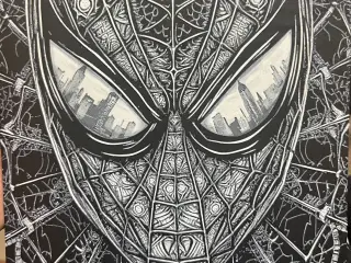 Spider-man BW Hueforge 200x200