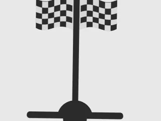 Hot wheels flag gate