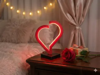 Minimalist "Broken" Heart Neon Lamp
