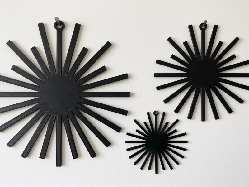 Modern Wall Art Sun/Star