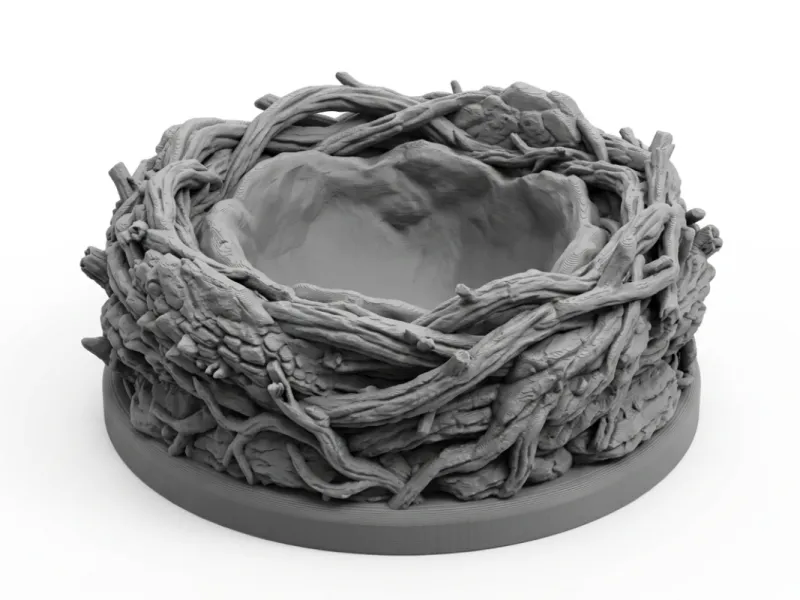 nest 3d model sliced