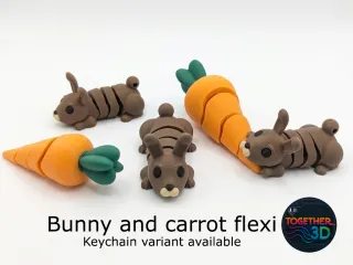 Bunny and carrot flexi