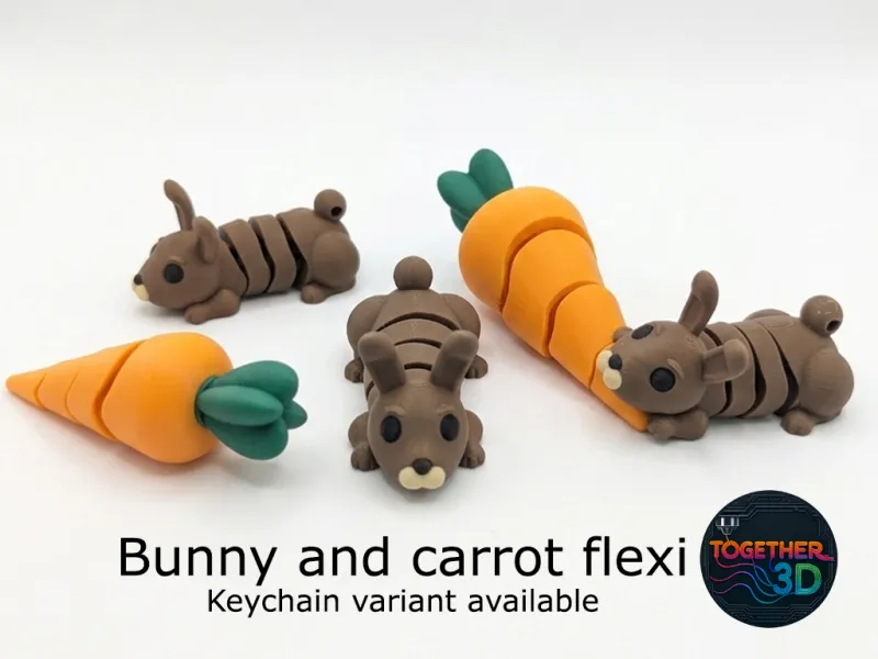 Bunny and carrot flexi - Free commercial rights