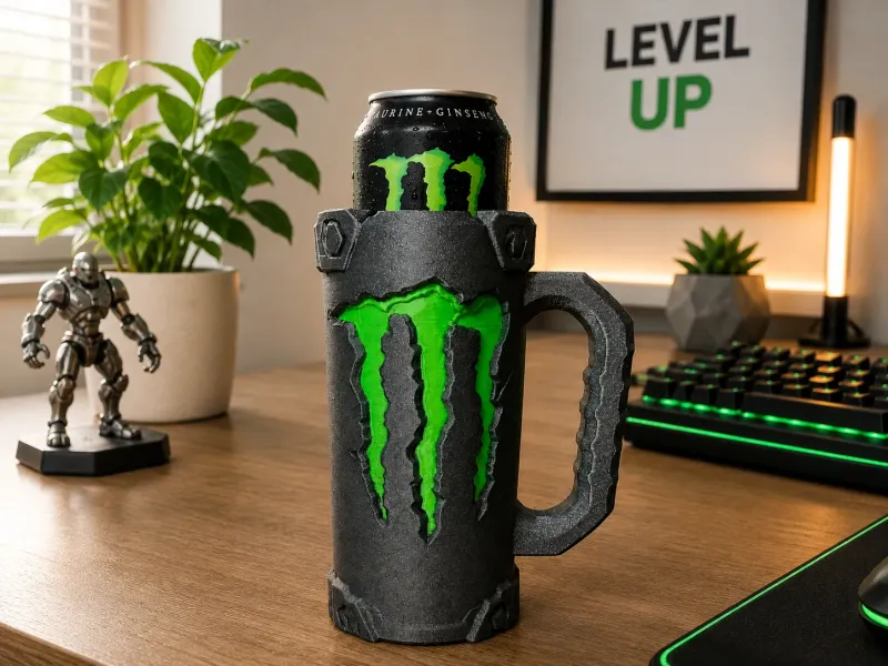 Monster Energy Holder-Can Sleeve with Handle