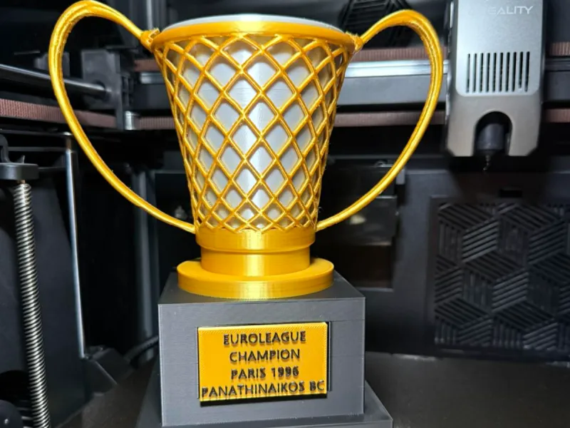 1996 Basketball Euro Trophy - Panathinaikos Paris Multi-part