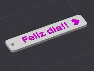 Llavero Feliz Día