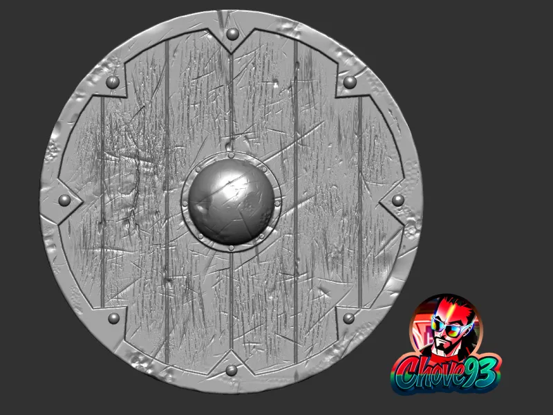 Viking Round Shield - 1:1 Scale