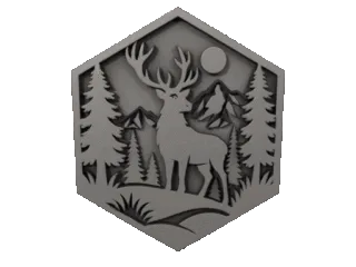 Deer wall decoration
