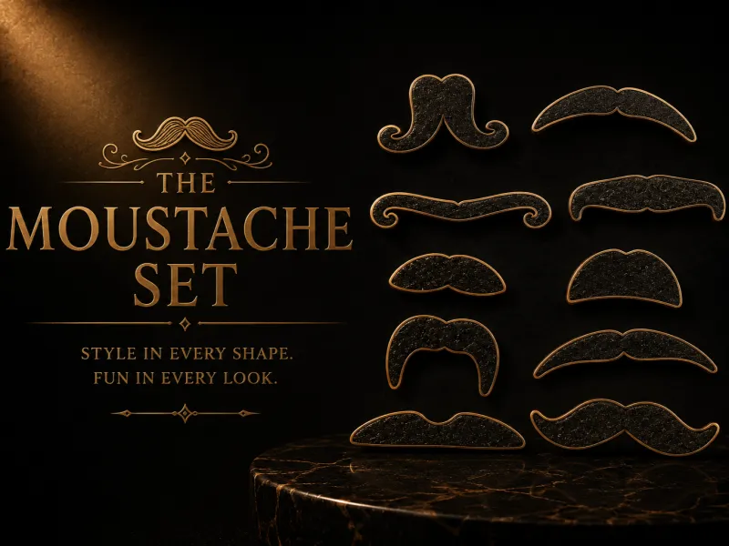 Schnurrbart-Set