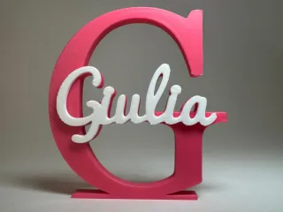 Placa de Nome 3D - Giulia