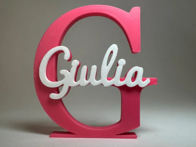 Placa de Nome 3D - Giulia