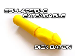 Collapsible extendable "Dick Baton"