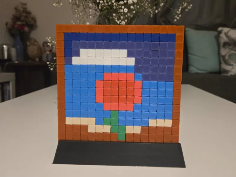 Minecraft 'Meditative' Voxel Painting - 16x16 Mosaic Kit