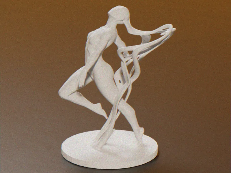 Mouvement éthéré | La sculpture de la danseuse fluide